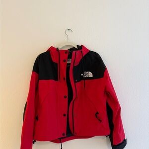 The North Face Black and red rain Jacket